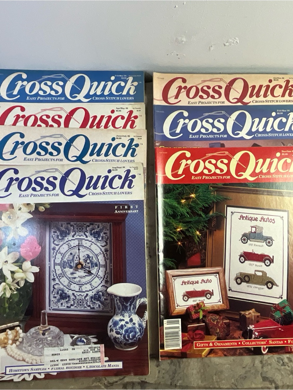 Seven Vintage Issues Of Cross Quick Magazines Feb/Mar 89 - Feb/Mar 90